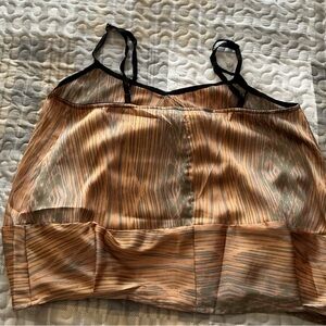 Derek Lam Sheer Camisole with Black Trim